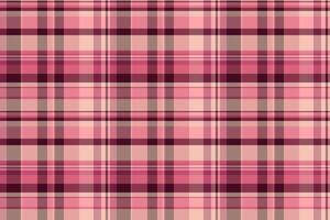 Pixel pattern texture check, mens shirt seamless fabric background. Multicultural tartan plaid textile in red and dark colors. vector