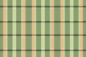 Bold check texture textile, tissue background seamless. Stationary pattern plaid fabric tartan in light and green colors. vector
