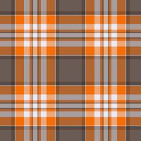 Vibrant orange and gray plaid pattern. Perfect for textile design, website backgrounds, or autumnal themed projects. vector