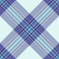 Covering tartan fabric, vertical textile background plaid. Sample texture check pattern seamless in light and blue colors. vector