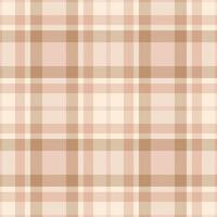 Elegant blush pink and beige plaid pattern. Perfect for textile design, backgrounds, and website design. This subtle, sophisticated texture evokes feelings of warmth and calmness. vector