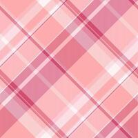 Elegant pink and white plaid pattern. Perfect for textile design, fashion, or website backgrounds. Subtle texture and soft color palette evoke feelings of warmth and femininity. vector