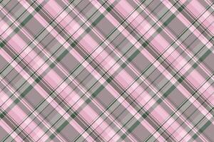 Tidy tartan pattern, style plaid fabric texture. Scrapbook textile check seamless background in pastel and light colors. vector