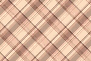Bold background textile tartan, baby fabric pattern plaid. Basic seamless check texture in orange and light colors. vector