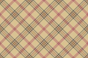 Menu fabric check seamless, tape tartan texture. Simplicity plaid pattern textile background in amber and grey colors. vector