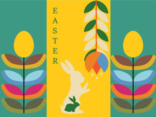 illustration of an abstract background decorative elements spring flowers poster postcard