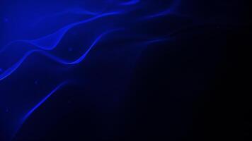 Abstract blue waves top view. Angular seamless animation of neon waves. Fluorescent smooth humps perspective into the distance. Looping wave . Template, mockup. Big data artificial video