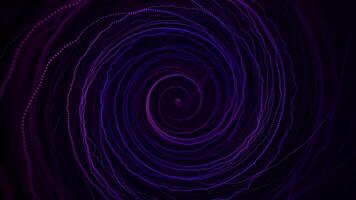 Circle neon tunnel loop. Cyber Neon tunnel. Futuristic interface pattern. Glowing hi technology texture. Abstract motion background. Cyber punk concept. a circular blue and purple light background video