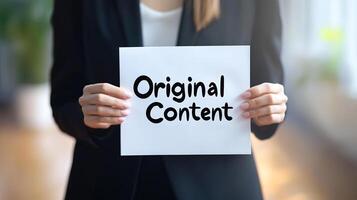 How to create original content for your business photo
