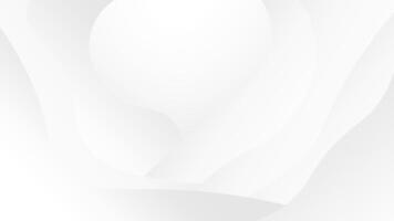 Abstract Layered White Background With Elegant Wavy Composition vector