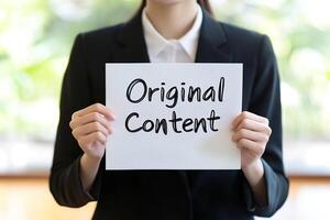 How to create original content for your business photo