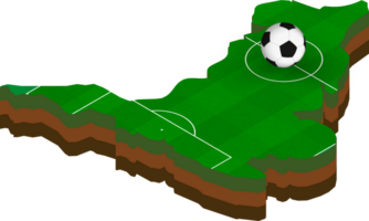 Isometric map of England with football field. png