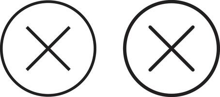 Delete. Close icon Simple modern ico symbol, Simple, Clean, and Efficient Design vector