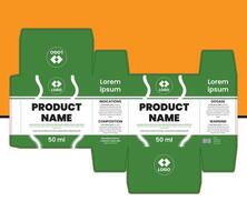A Clean and Minimalist Packaging Templates Suitable for Various Products vector