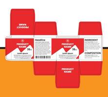 Rectangular boxes template design for your creative products or brand identity vector