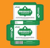 A professionally designed rectangular box template with high resolution vector