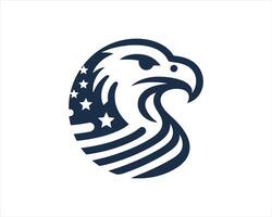 The american eagle logo is shown in a simple style vector