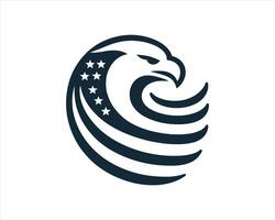 The eagle logo is shown in a simple style vector