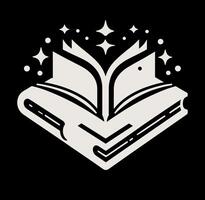 A book with stars on it vector