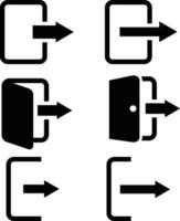 Logout icon. Sign out symbol. Exit sign. flat style. vector