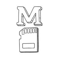 An Illustration of letter M stand for Memory vector