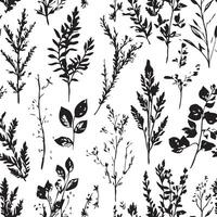 Fresh Greenery Seamless Pattern vector