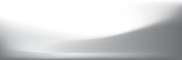 Abstract white and gray gradient background with dot pattern illustration. vector