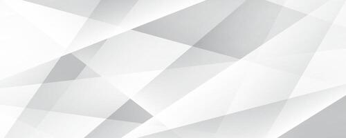 3D white geometric abstract background overlap layer on bright space with polygon effect decoration. Modern graphic design element cutout style concept for web banner, flyer, card, or brochure cover vector