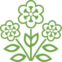 Minimalist Black and White Symmetrical Flower Illustration - Modern Art vector