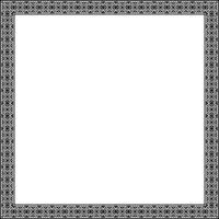 Frame square border seamless pixel pattern vector
