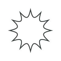 Frame Simple Star Ornamental Logo Template Illustration Design. EPS 10. vector