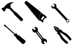 Tools collection of icon sets. Working tools. vector