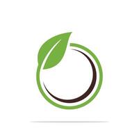Abstract Circle Green Leaf Nature Logo Template Illustration Design. EPS 10. vector