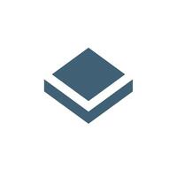 Diamond Shape Box Logo Template Illustration Design vector