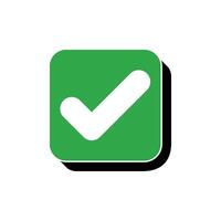 Square Shape Check mark, Checklist, Tick Template Illustration Design. EPS 10. vector