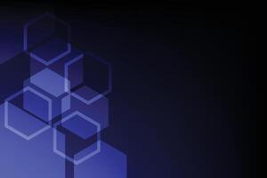Abstract hexagon shape Blue technology background vector