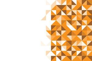 Abstract Geomatric Background Triabgle shape, orange color on white background vector