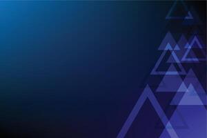 Abstract triangle shape blue color technology background vector