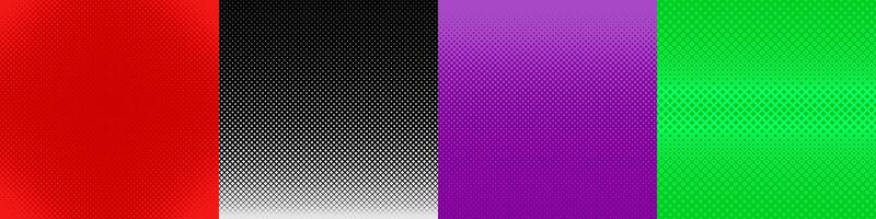 Abstract geometric halftone pattern collection vector