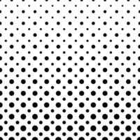 Black and white dot pattern background vector
