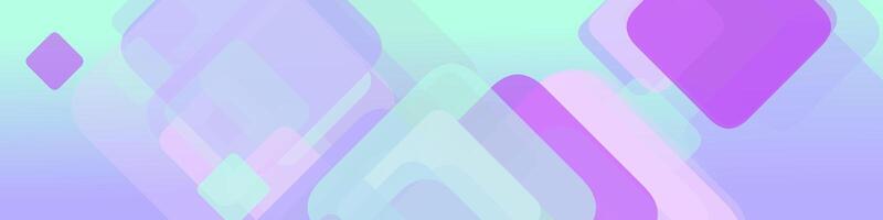 Wide header background design - horizontal abstract graphic with squares vector