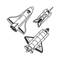 Space shuttle art and illustration vector