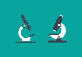 Simple Microscope Science Icon vector