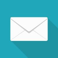 Clean Envelope Mail Icon vector