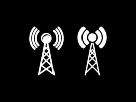 Sleek Antenna Signal Icon vector