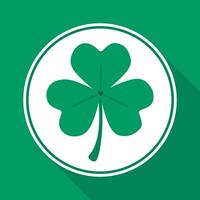 Clover icon isolated on white background. Symbol of St. Patrick's Day. vector