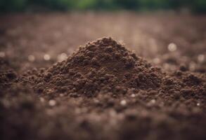 agriculture ground closeup textured fertility background dirtied soil fertilized fertile generative nutrient ai photo