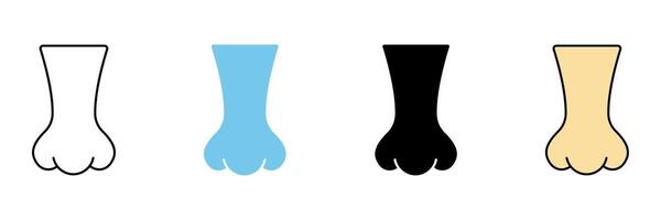 Nose concept line icon. Simple element illustration. vector