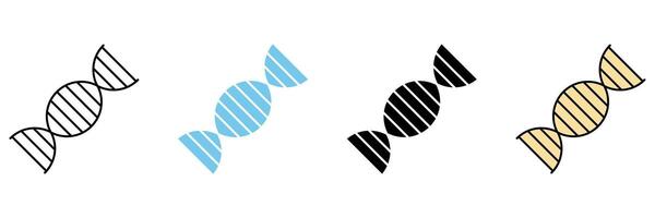 DNA concept line icon. Simple element illustration. vector