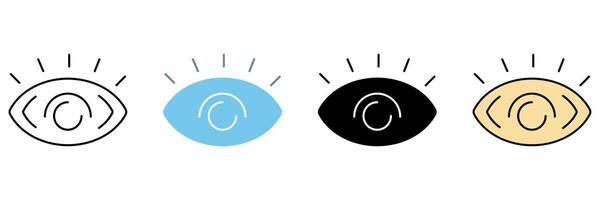 Eye concept line icon. Simple element illustration. vector
